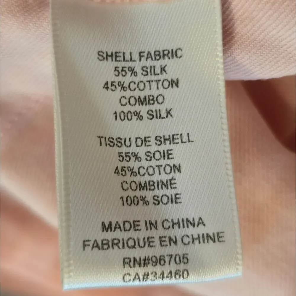 Rebecca Taylor pale Pink Silk Blend Super Soft Belted Pleated Skirt Size 8‎